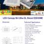 LED CANOPY ไฟปั๊มน้ำมัน 90w - 120w (รุ่น72LED)